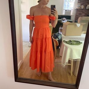 STAUD size 4 orange dress